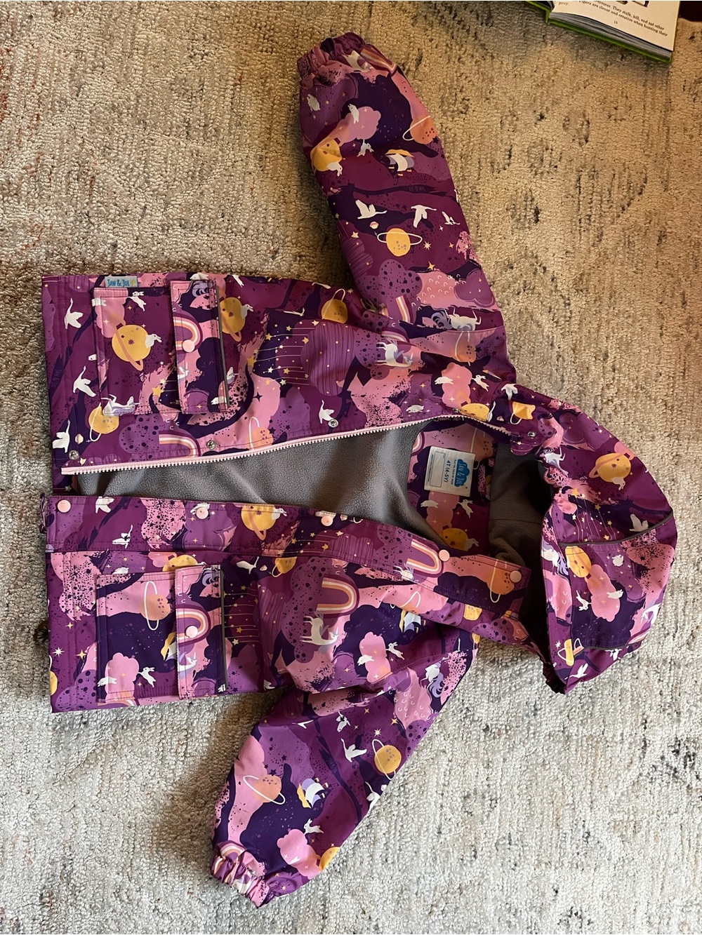 Waterproof fleece lined coat